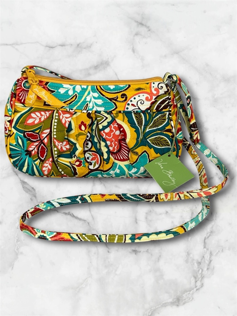 New With Tag Vera Bradley Frannie Crossbody Shoulder  Bag in Provençal Pattern.